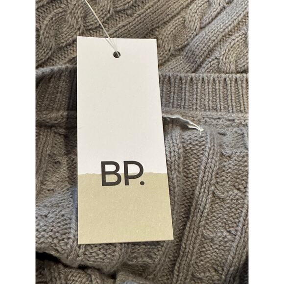 BP. Women's Gray Cable Knit Button Down Crop Cardigan Sweater Long Sleeve S NWT - Picture 8 of 9